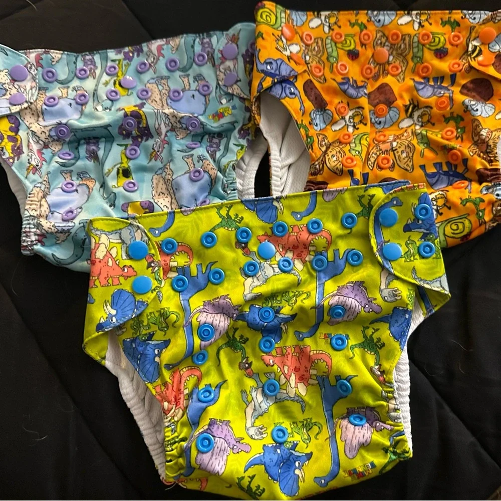 Kinder Cloth Mike Bennett Printed Diaper Pockets
